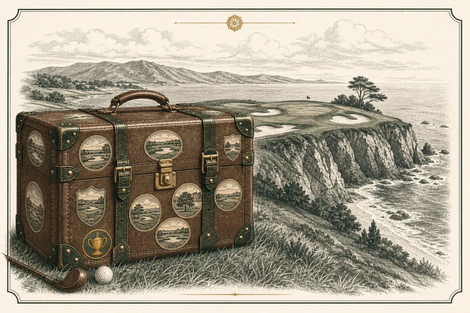 Engraved plate for The Bucket List: Courses Worth Traveling For