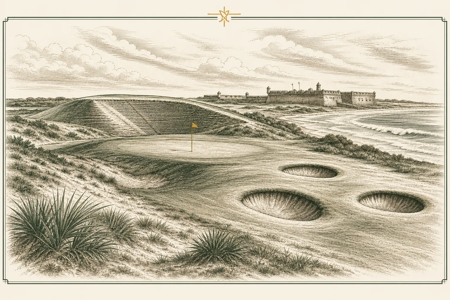 Engraved plate for The Florida Guide: Jacksonville & St. Augustine