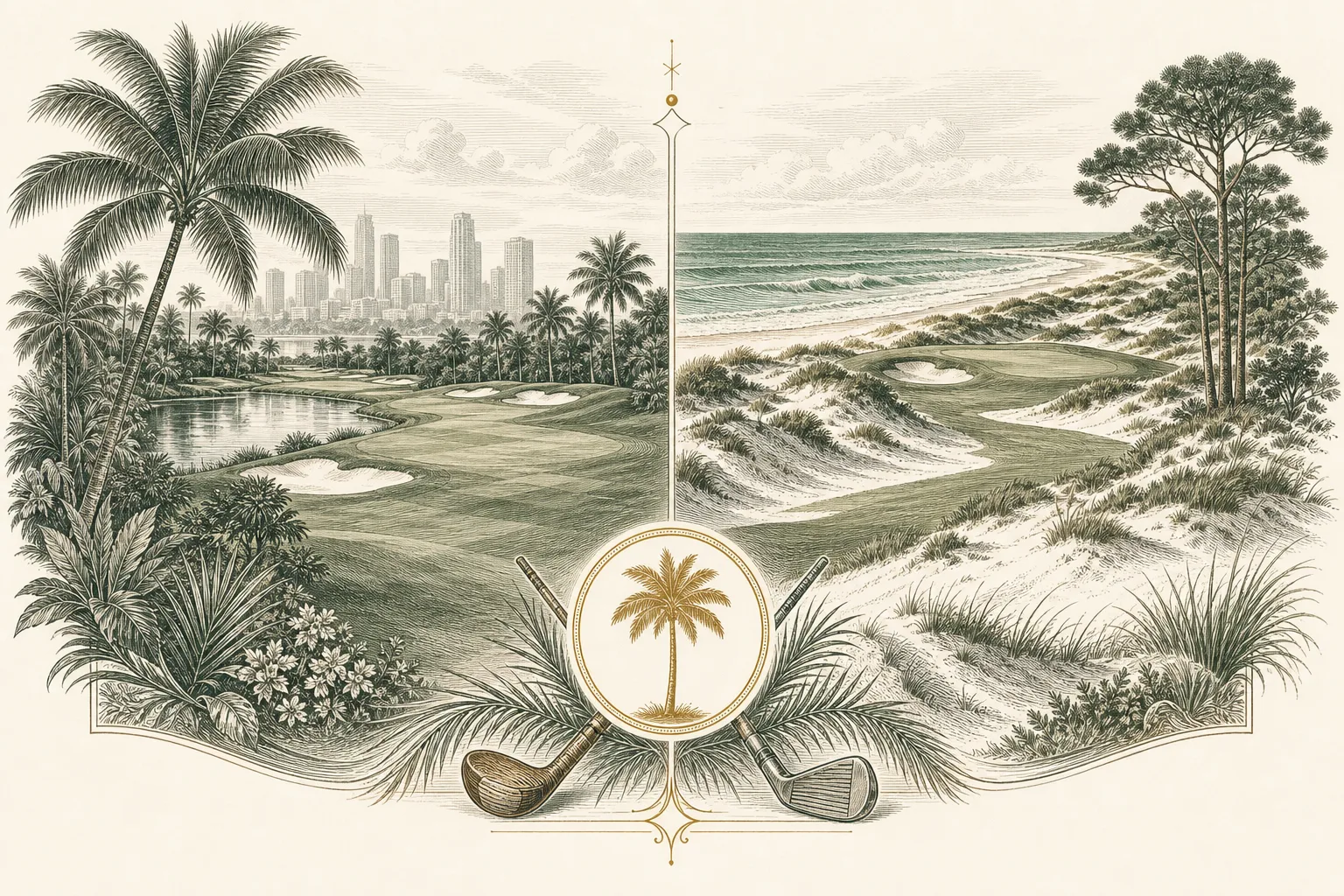 Engraved plate for The Florida Guide: Miami, the Keys & the Panhandle