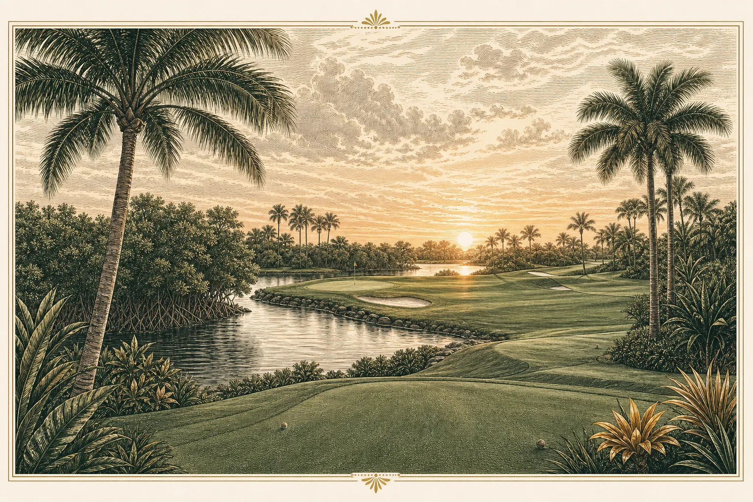Engraved plate for The Florida Guide: Naples & Southwest Florida