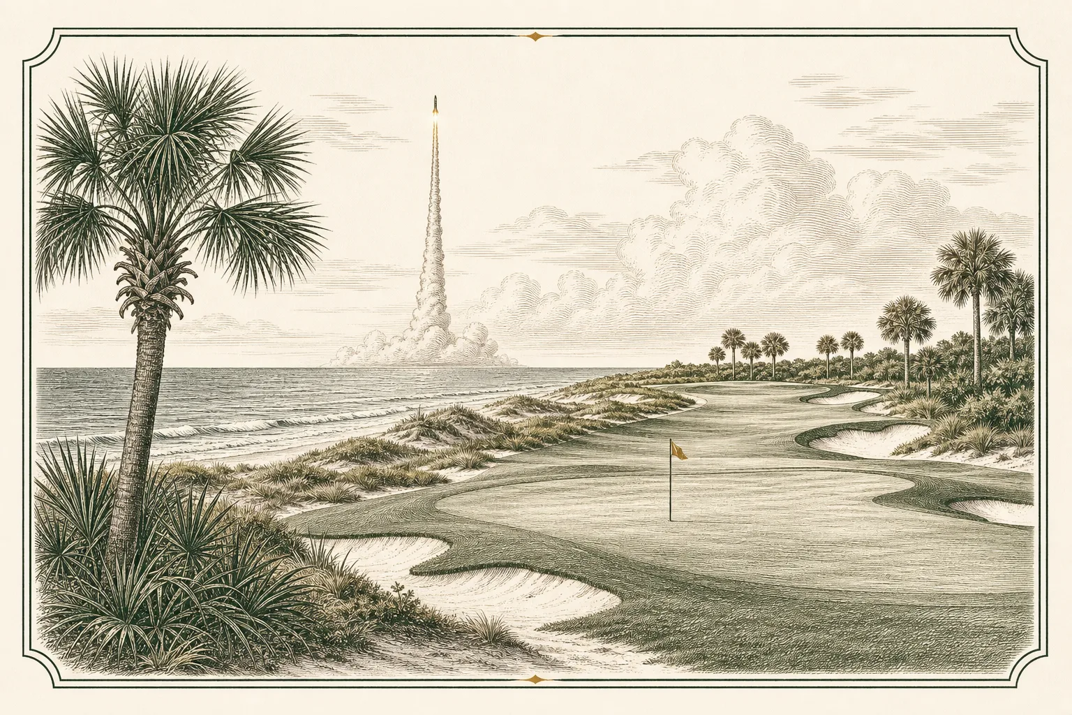 Engraved plate for The Florida Guide: Space Coast & Daytona