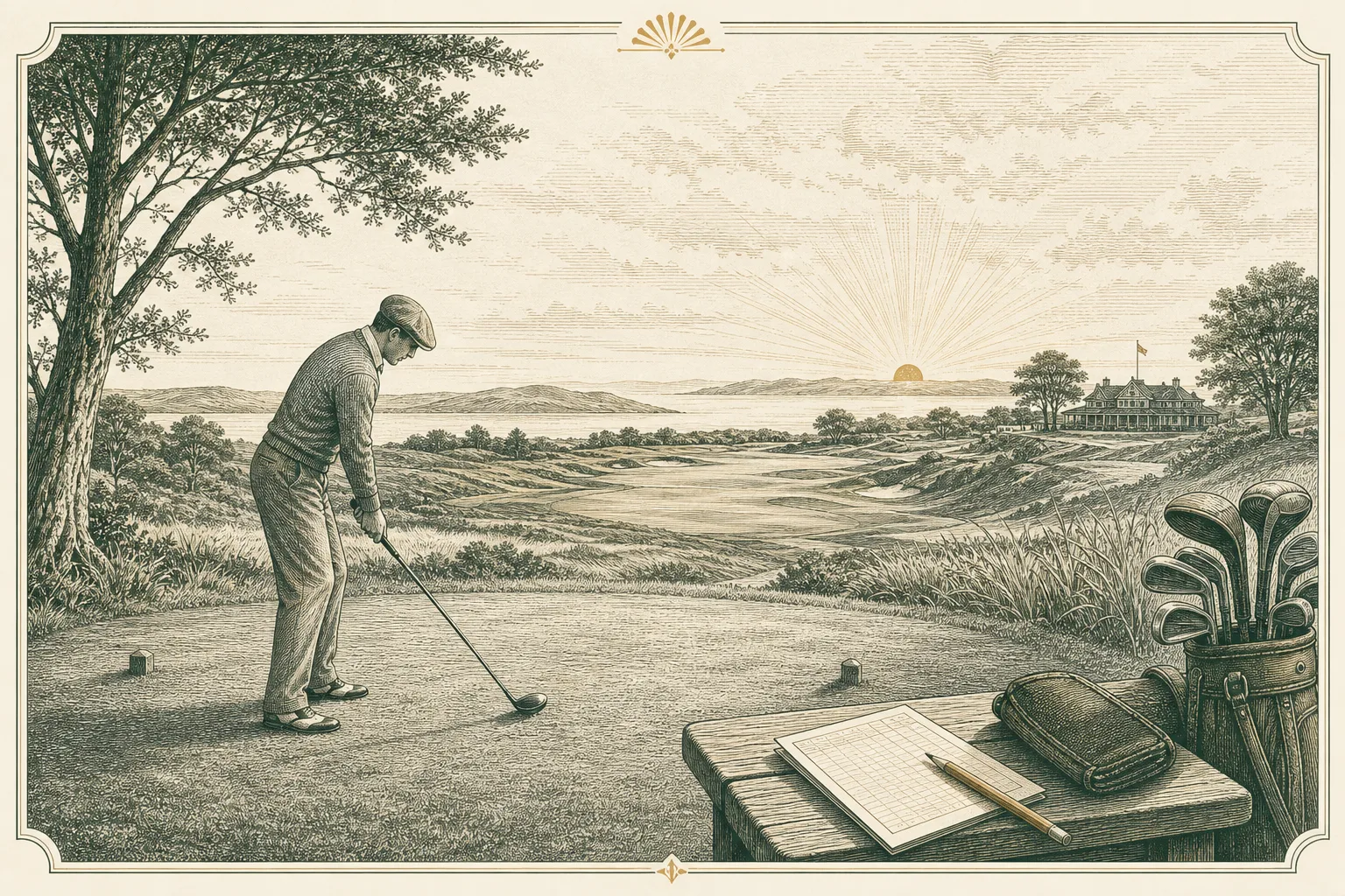 Engraved plate for How a Round of Golf Actually Works