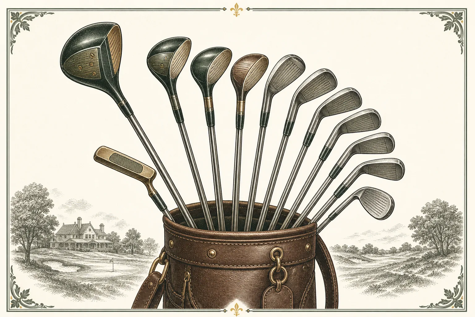 Engraved plate for The 14 Clubs in Your Bag (and What Each Is For)
